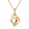 Collana con ciondolo con nome a forma di cuore per 3 collane significative da donna