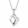 Collana con ciondolo con nome a forma di cuore per 3 collane significative da donna