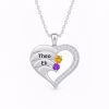 Le nuovissime collane con pietre portafortuna a cuore in argento sterling 925