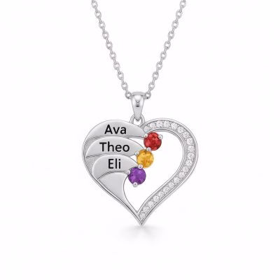 Le nuovissime collane con pietre portafortuna a cuore in argento sterling 925