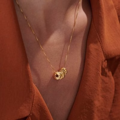collana di perline incise personalizzata