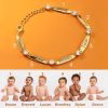 Bracciale personalizzato con barra con nome di famiglia di diamanti