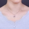 Collana con pietra portafortuna incisa per sempre insieme