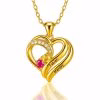 Collana Two Hearts Forever One con pietre portafortuna