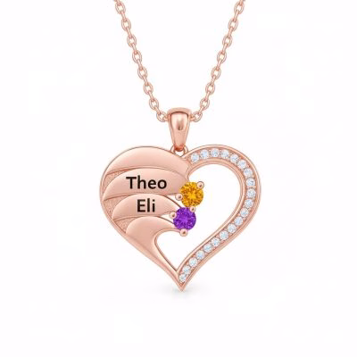 Le nuovissime collane con pietre portafortuna a cuore in argento sterling 925