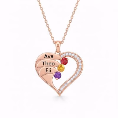 Le nuovissime collane con pietre portafortuna a cuore in argento sterling 925