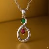 Eternal Bond – Collana personalizzata Infinity Birthstone