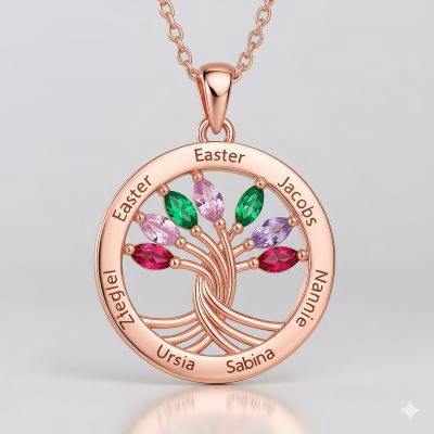 7name-rose-2.jpg Collana familiare in argento 925 personalizzata per famiglie