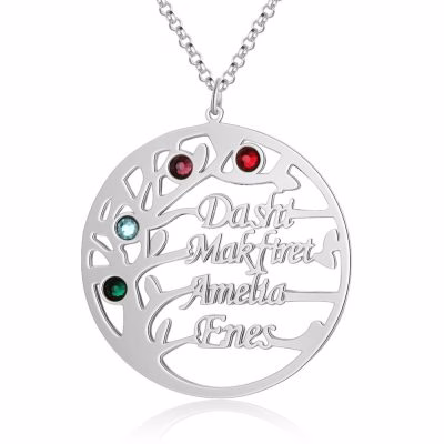 Angepasst_4_Birth_Neckalce_Baum_Des_Lebens_Runde_Anh_nger_Familie_Namen_Halsketten_Geschenk_F_r-2.jpg Collana personalizzata con nome dell'albero genealogico Collana con pietre portafortuna