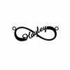 Collana con nome infinito personalizzato in argento sterling