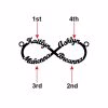 Collana con nome infinito personalizzato in argento sterling