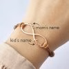 Mum-bractlet.jpg Bracciale infinito personalizzato da donna in argento sterling 925
