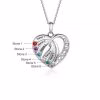 Regali per la mamma Collana con pietre portafortuna in argento sterling 925