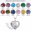 Regali per la mamma Collana con pietre portafortuna in argento sterling 925