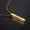Collana con barra incisa 3D