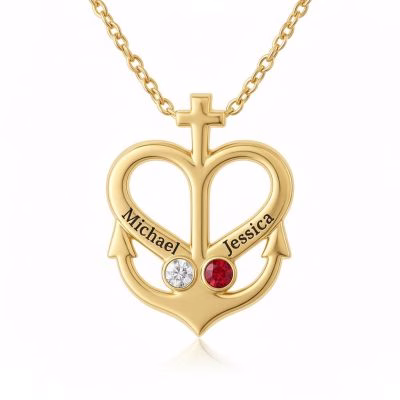 Camargue Croce Dainty Anchor Croce Fede Speranza Amore Gioielli