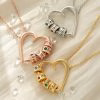 collana personalizzata con pietre portafortuna a forma di cuore