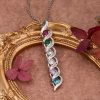 dsc02556.jpg Amore intrecciato a spirale del DNA Collana personalizzata con 1-8 incisioni