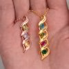 dsc02635.jpg Amore intrecciato a spirale del DNA Collana personalizzata con 1-8 incisioni