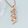 dsc02997.jpg Amore intrecciato a spirale del DNA Collana personalizzata con 1-8 incisioni