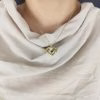 Collana con pietra portafortuna incisa per sempre insieme
