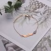 Bracciale con nome in argento sterling 925 personalizzato con pietra portafortuna