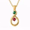 Eternal Bond – Collana personalizzata Infinity Birthstone