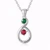 Eternal Bond – Collana personalizzata Infinity Birthstone