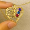 Collana familiare in argento 925 con nuova opera d'arte personalizzata