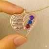 Collana familiare in argento 925 con nuova opera d'arte personalizzata