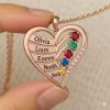 Collana familiare in argento 925 con nuova opera d'arte personalizzata