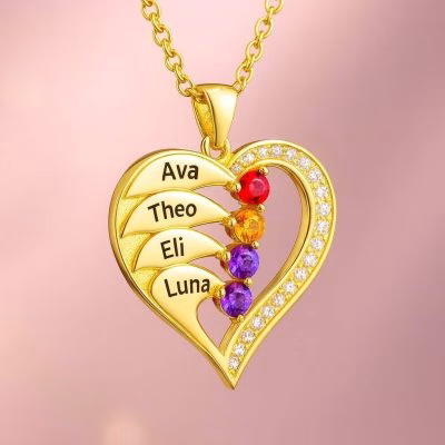 Le nuovissime collane con pietre portafortuna a cuore in argento sterling 925