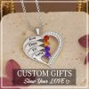 Le nuovissime collane con pietre portafortuna a cuore in argento sterling 925