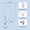 Collana con ciondolo con nome a forma di cuore per 3 collane significative da donna