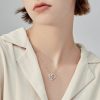 Heart Birthstone Necklaces in 925 Sterling Silver
