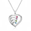 [Hot Sale] 1-6 Names Birthstone Necklace in 925 Sterling Silver