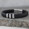 Personalized  men leather High-end  bracelet