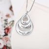 Engraved Drop Shaped Name Necklace