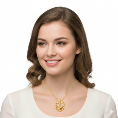 Camargue Cross  Dainty Anchor Cross  Faith Hope Love Jewelry