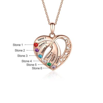 [2021 Hot Sale] Gifts for Mom 925 Sterling Silver Birthstone Necklace