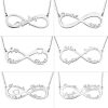 Personalized Infinity Name Necklace Sterling Silver