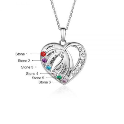 [2021 Hot Sale] Gifts for Mom 925 Sterling Silver Birthstone Necklace