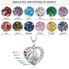 [2021 Hot Sale] Gifts for Mom 925 Sterling Silver Birthstone Necklace