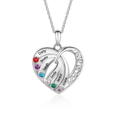 [2021 Hot Sale] Gifts for Mom 925 Sterling Silver Birthstone Necklace