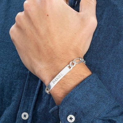ID Engraved Men Bracelet