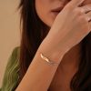 sterling silver 925 Name Bracelet Personalized With Birthstone