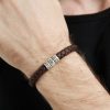 il_NxN.5743653903_t9yz.jpg Personalized sterling silver men Single strand thick leather bracelet