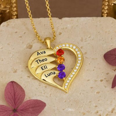 new4-name-main.jpg Newest Heart Birthstone Necklaces in 925 Sterling Silver